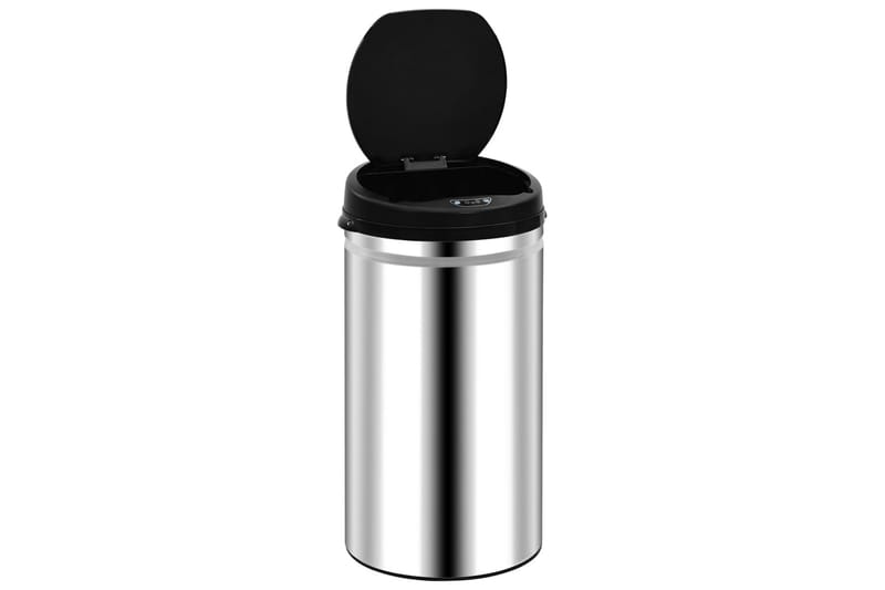 Soptunna med automatisk sensor 50 L rostfritt stål - Silver - Hushåll - Städ & klädvård - Källsortering & avfallshantering