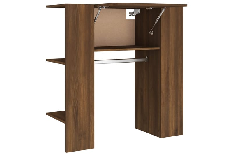 beBasic Hallskåp brun ek 97,5x37x99 cm konstruerat trä - Brown - Klädställning - Vädringsställ - Klädhängare