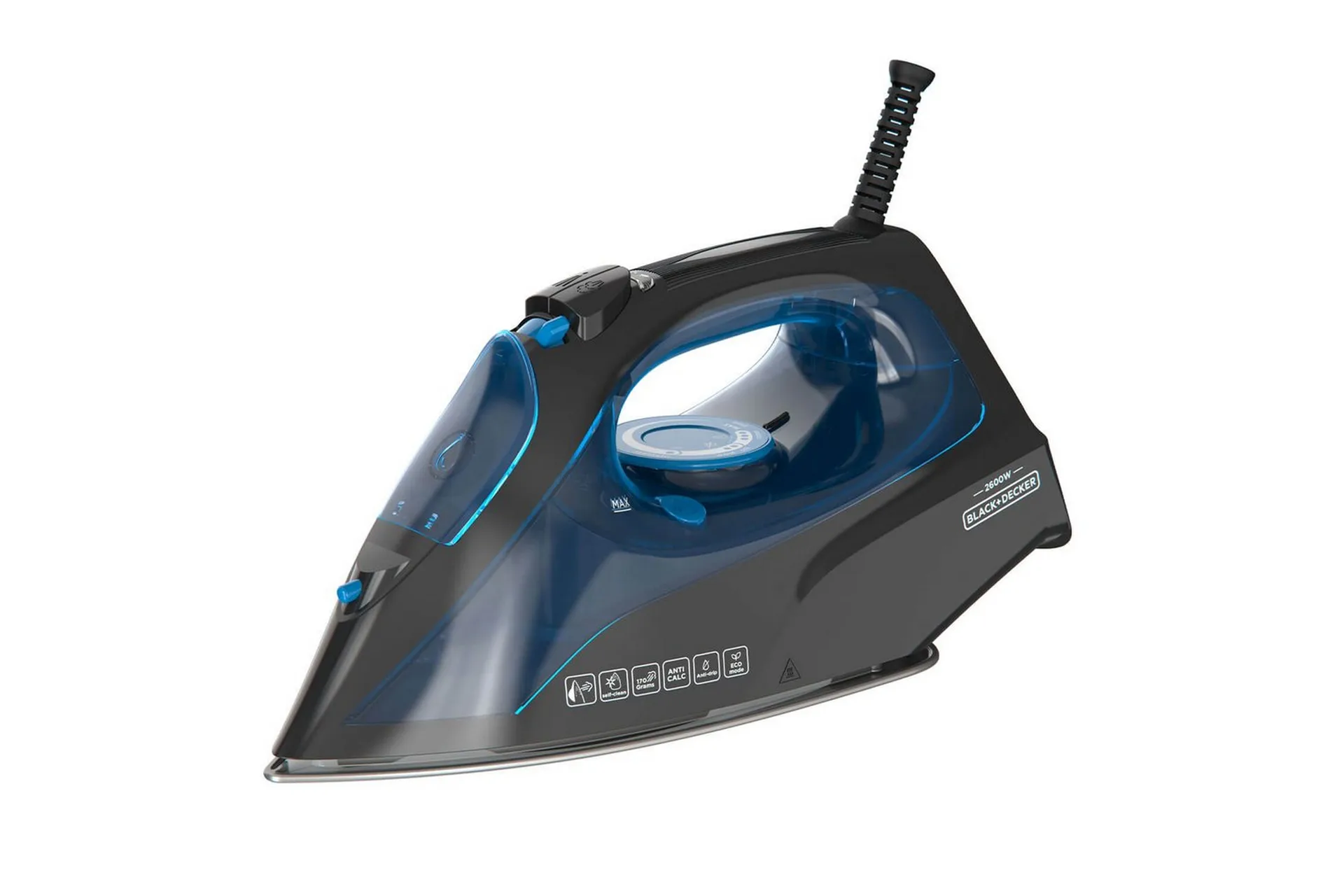 Alternativ bild 1 för Black & Decker Handångstation 2600W Steam Iron Blue
