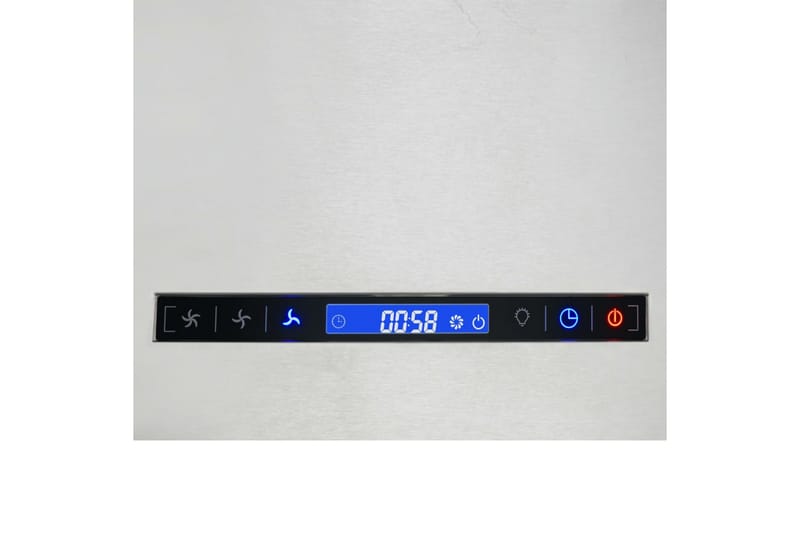 Hängande köksfläkt touchsensor LCD 55 cm rostfritt stål - Silver - Frihängande köksfläkt