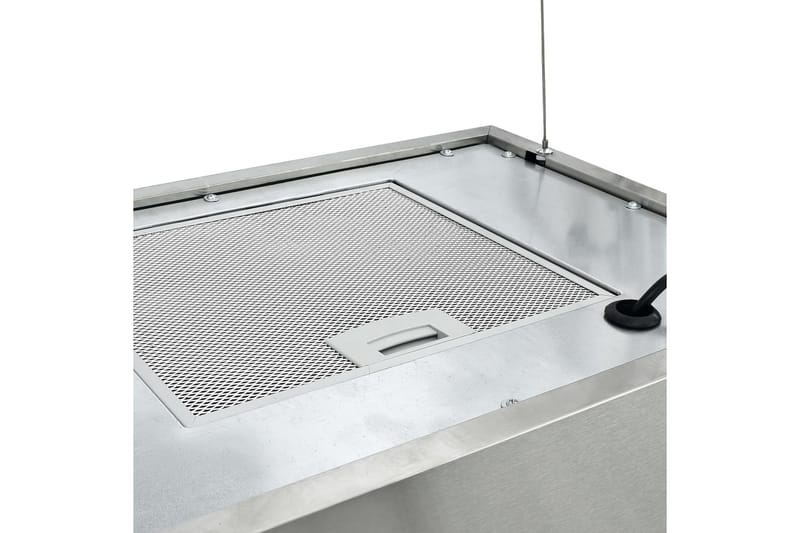 Hängande köksfläkt touchsensor LCD 55 cm rostfritt stål - Silver - Hushåll - Vitvaror - Köksfläkt & spisfläkt - Frihängande köksfläkt
