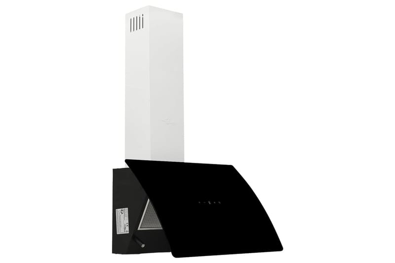 Köksfläkt 60 cm stål och härdat glas svart - Svart - Hushåll - Vitvaror - Köksfläkt & spisfläkt - Vägghängd köksfläkt