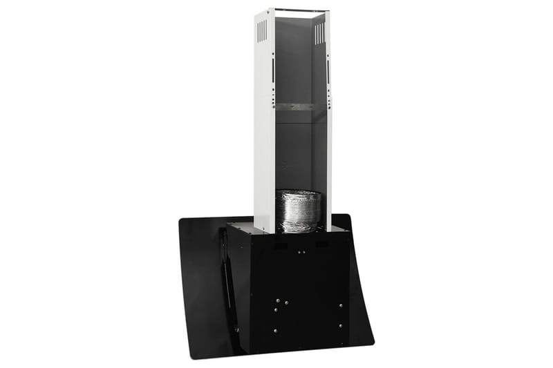 Köksfläkt 60 cm stål och härdat glas svart - Svart - Hushåll - Vitvaror - Köksfläkt & spisfläkt - Vägghängd köksfläkt