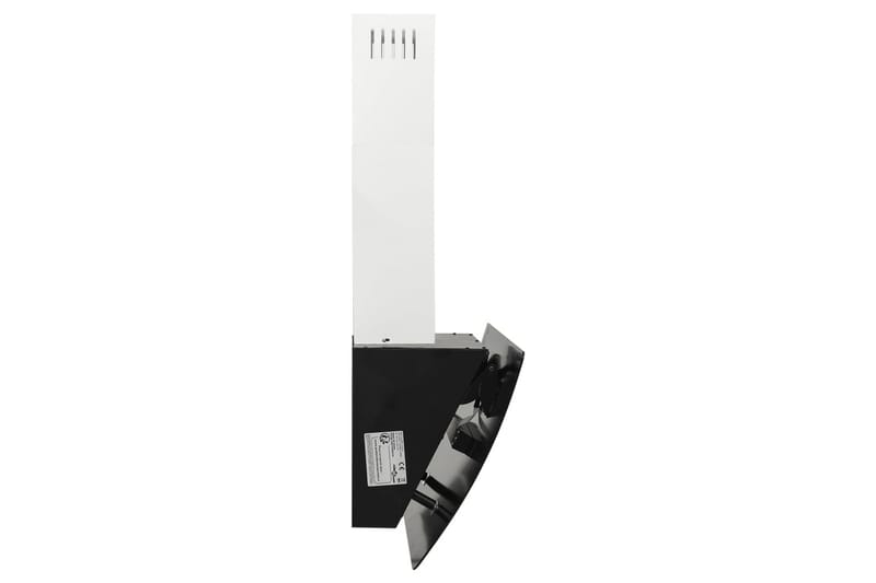 Köksfläkt 90 cm stål och härdat glas svart - Svart - Hushåll - Vitvaror - Köksfläkt & spisfläkt - Vägghängd köksfläkt