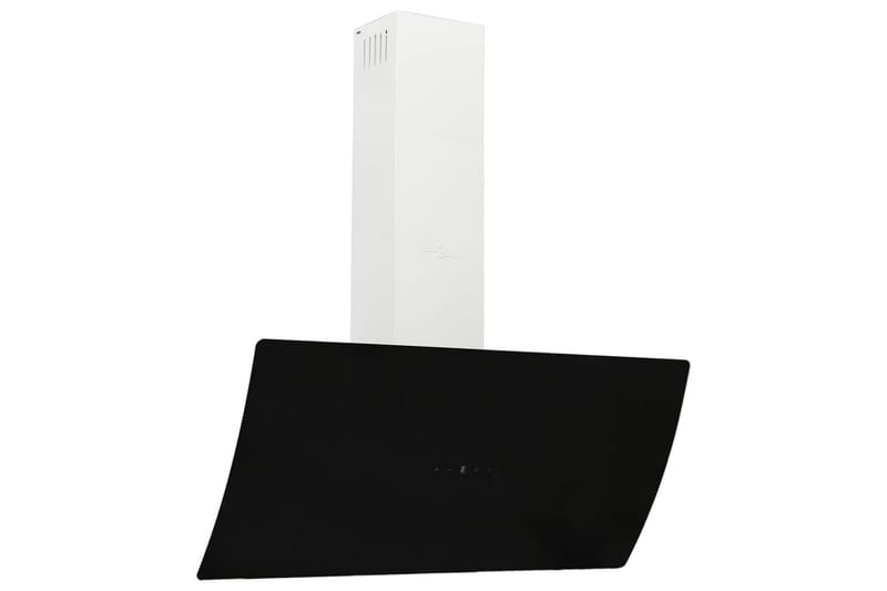 Köksfläkt 90 cm stål och härdat glas svart - Svart - Hushåll - Vitvaror - Köksfläkt & spisfläkt - Vägghängd köksfläkt