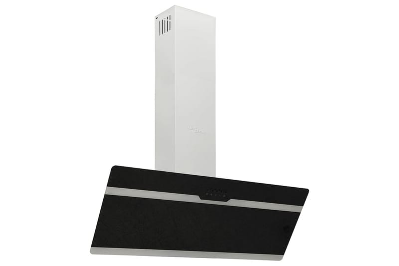 Köksfläkt 90 cm stål och härdat glas svart - Svart - Hushåll - Vitvaror - Köksfläkt & spisfläkt - Vägghängd köksfläkt