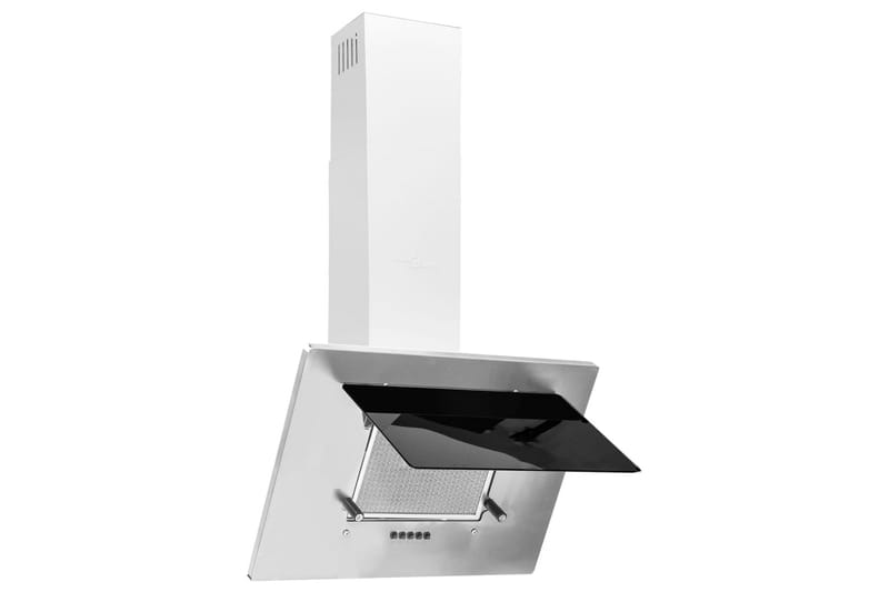 Köksfläkt 60 cm rostfritt stål och härdat glas silver - Silver - Hushåll - Vitvaror - Köksfläkt & spisfläkt - Vägghängd köksfläkt