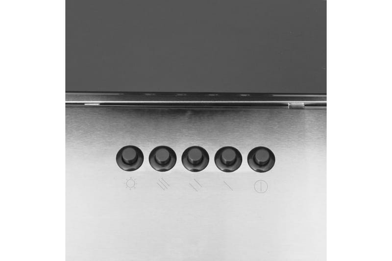 Köksfläkt 60 cm rostfritt stål och härdat glas silver - Silver - Hushåll - Vitvaror - Köksfläkt & spisfläkt - Vägghängd köksfläkt
