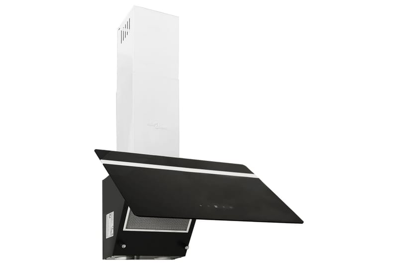 Köksfläkt 60 cm stål och härdat glas svart - Svart - Hushåll - Vitvaror - Köksfläkt & spisfläkt - Vägghängd köksfläkt
