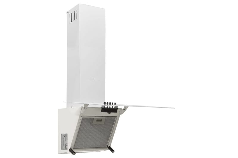 Köksfläkt 60 cm stål och härdat glas vit - Vit - Hushåll - Vitvaror - Köksfläkt & spisfläkt - Vägghängd köksfläkt