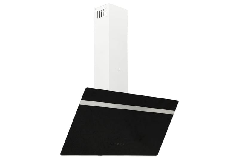 Köksfläkt 90 cm stål och härdat glas svart - Svart - Hushåll - Vitvaror - Köksfläkt & spisfläkt - Vägghängd köksfläkt