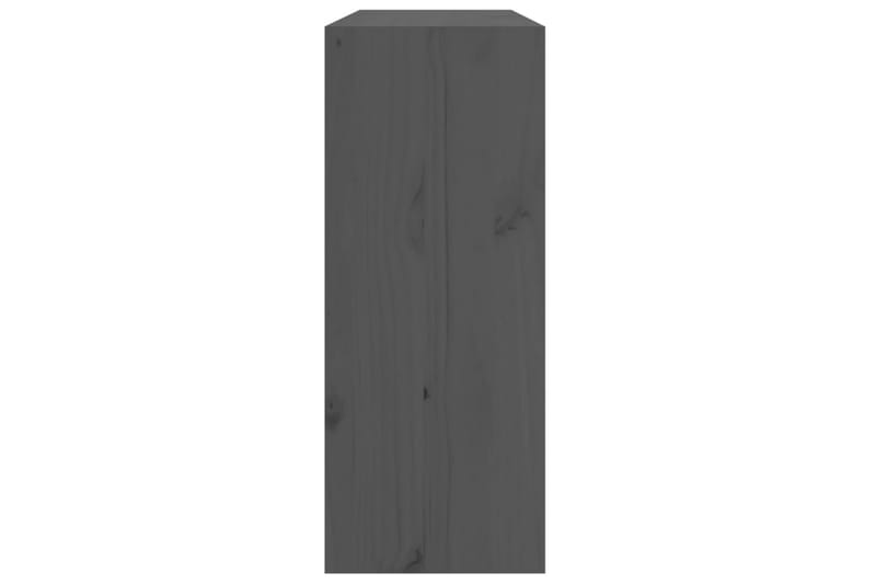 beBasic Vinskåp grå 62x25x62 cm massiv furu - Grey - Hushåll - Vitvaror - Kyl och frys - Kylskåp - Vinkyl