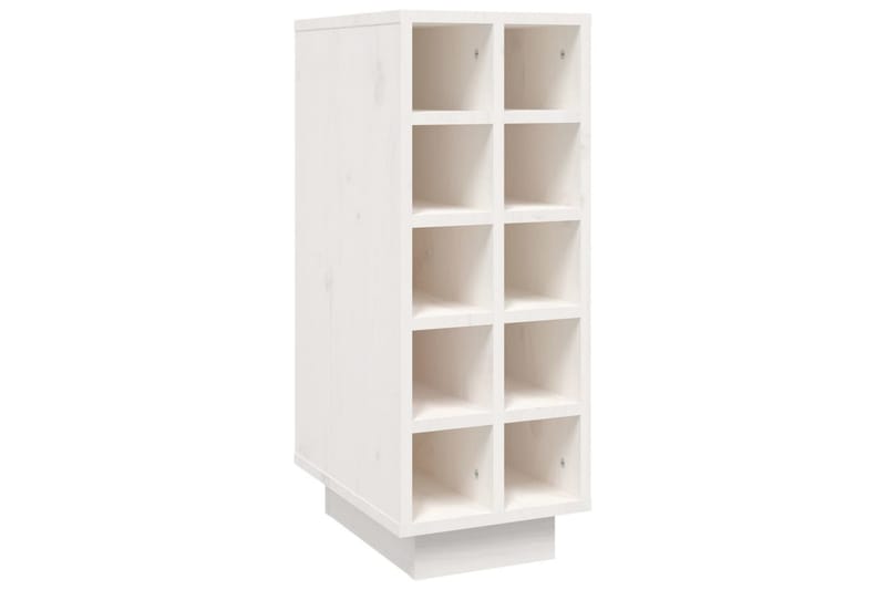 beBasic Vinskåp vit 23x34x61 cm massiv furu - White - Hushåll - Vitvaror - Kyl och frys - Kylskåp - Vinkyl