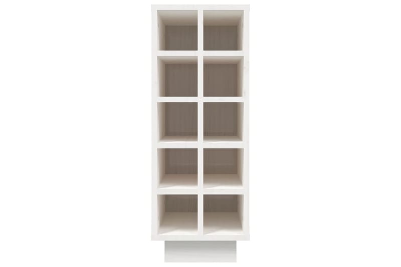 beBasic Vinskåp vit 23x34x61 cm massiv furu - White - Hushåll - Vitvaror - Kyl och frys - Kylskåp - Vinkyl