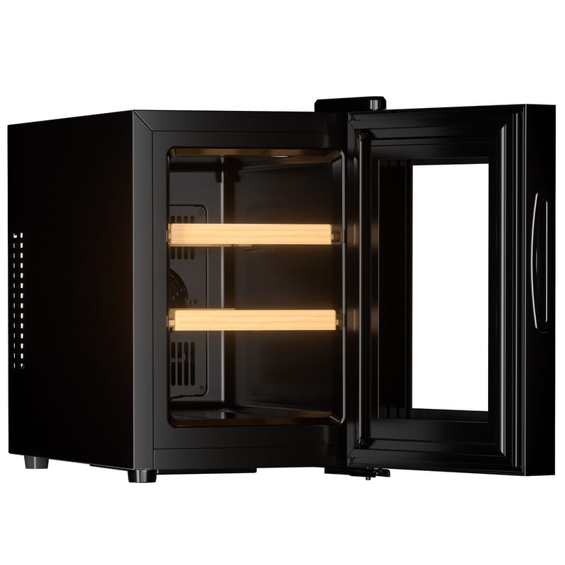 Liten vinkyl 6 flaskor | Extra tystgående | LED-belysning | 26,5cm smal - Hushåll - Vitvaror - Kyl och frys - Kylskåp - Vinkyl