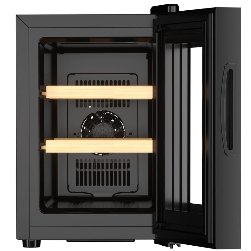 Liten vinkyl 6 flaskor | Extra tystgående | LED-belysning | 26,5cm smal - Hushåll - Vitvaror - Kyl och frys - Kylskåp - Vinkyl