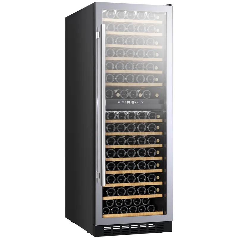 Stor fristående vinkyl 163 flaskor | 2 temperaturzoner | Tystgående - Hushåll - Vitvaror - Kyl och frys - Kylskåp - Vinkyl