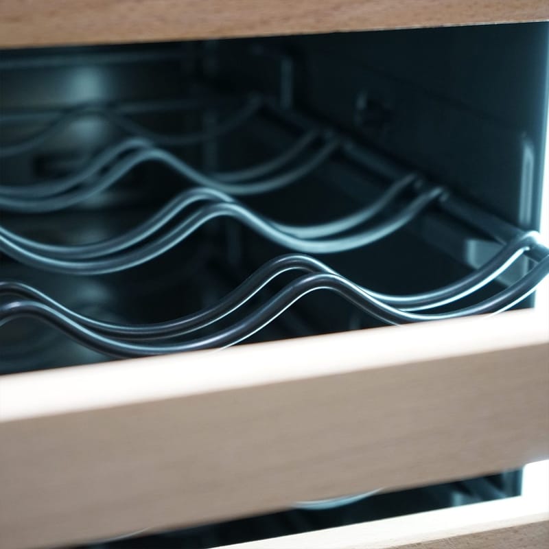 Stor vinkyl för 60 flaskor och 218 burkar | Exklusiv design med dubbla temperaturzoner | 365 L - Hushåll - Vitvaror - Kyl och frys - Kylskåp - Vinkyl