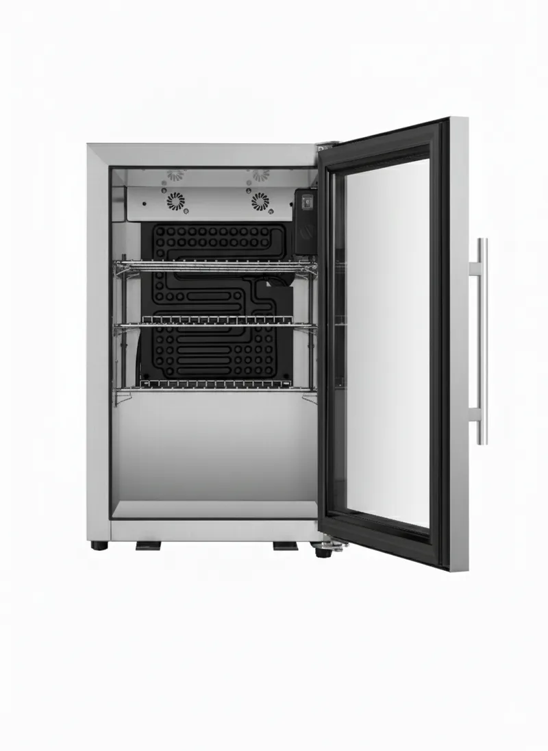 Utomhus kyl i rostfritt stål | UV-glas & LED-belysning | 63L, undefined