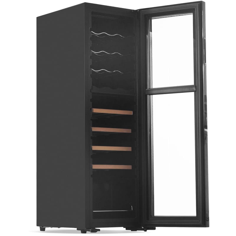 Vinkyl 27 flaskor | 2 kylzoner | Tystgående | Svart - Hushåll - Vitvaror - Kyl och frys - Kylskåp - Vinkyl