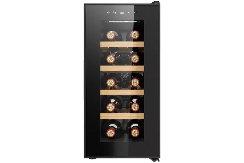 Vinkyl för 10 flaskor med LED-belysning - Hushåll - Vitvaror - Kyl och frys - Kylskåp - Vinkyl