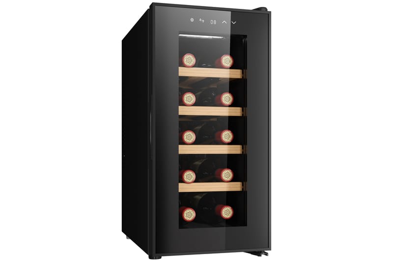 Vinkyl för 10 flaskor med LED-belysning - Hushåll - Vitvaror - Kyl och frys - Kylskåp - Vinkyl