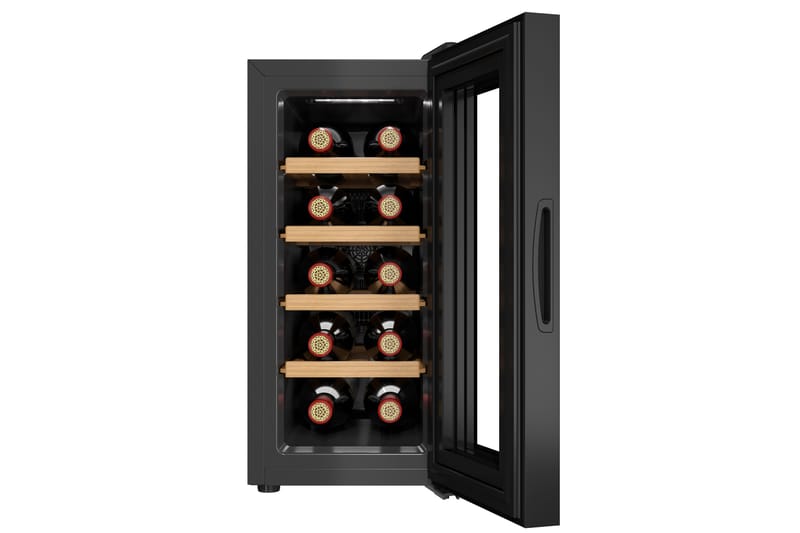 Vinkyl för 10 flaskor med LED-belysning - Hushåll - Vitvaror - Kyl och frys - Kylskåp - Vinkyl