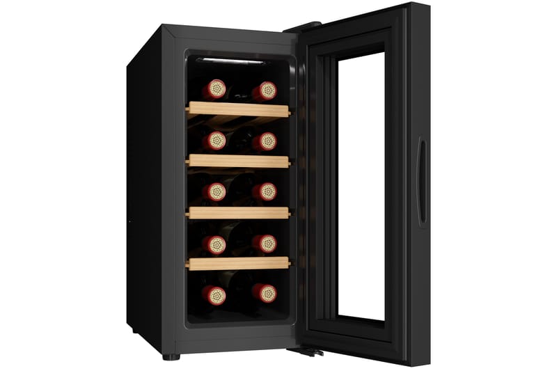Vinkyl för 10 flaskor med LED-belysning - Hushåll - Vitvaror - Kyl och frys - Kylskåp - Vinkyl