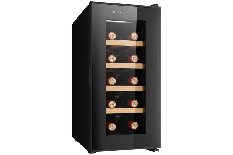 Vinkyl för 10 flaskor med LED-belysning - Hushåll - Vitvaror - Kyl och frys - Kylskåp - Vinkyl