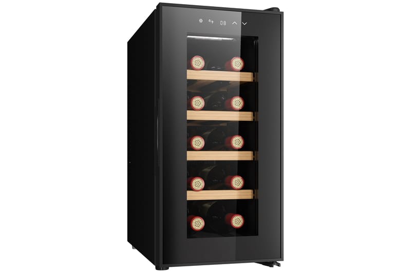 Vinkyl för 10 flaskor med LED-belysning - Hushåll - Vitvaror - Kyl och frys - Kylskåp - Vinkyl