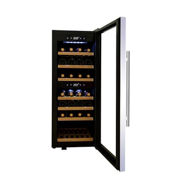 Vinkyl för 38 flaskor | 110 liter | Dual zone med glasdörr & touchkontroll - Hushåll - Vitvaror - Kyl och frys - Kylskåp - Vinkyl