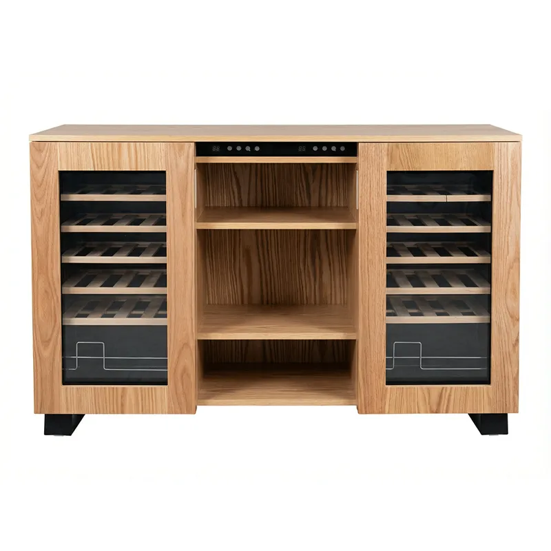 Vinskåp med dubbla temperaturzoner – Twin vinkyl 24 flaskor med LED-belysning, undefined