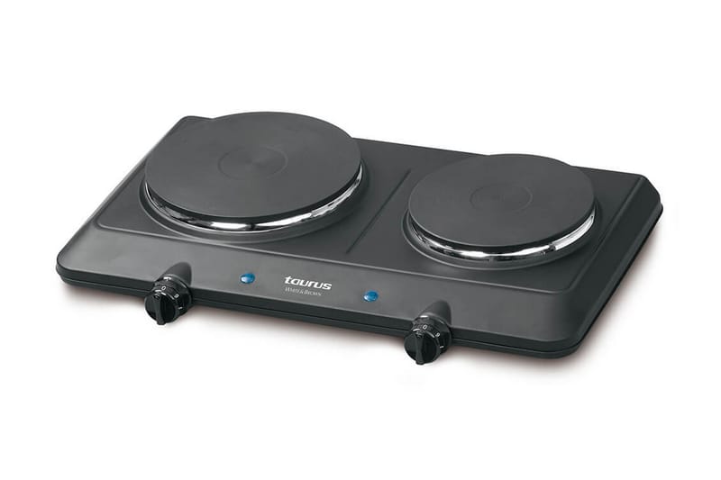 Elektrisk Kokplatta Taurus Dubbel 2250W, Svart