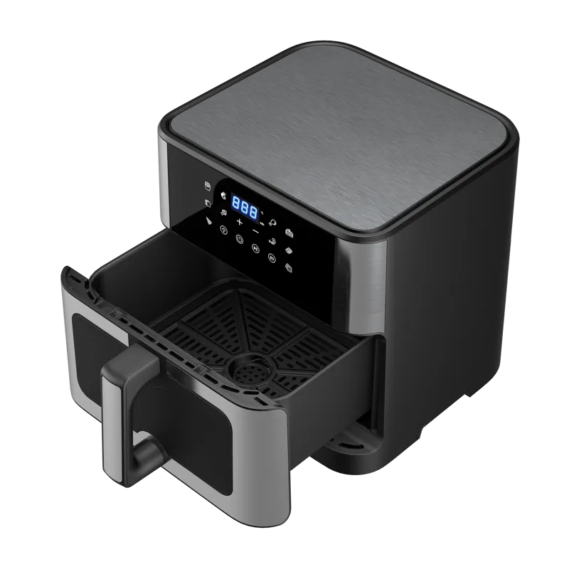 Stor Airfryer 10L | Genomskinligt fönster | 10 Förinställda Program | Lyfco - Hushåll - Vitvaror - Ugn - Varmluftsugn