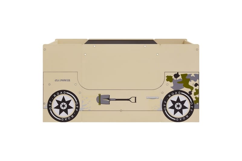 Barnbord och stolar 3 delar terrängbil MDF - Beige - Möbler - Barnmöbler - Barnbord