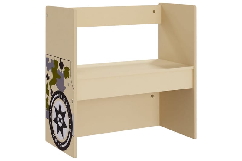 Barnbord och stolar 3 delar terrängbil MDF - Beige - Möbler - Barnmöbler - Barnbord