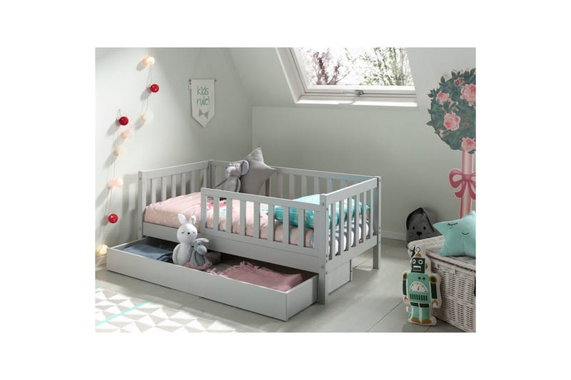 Låda Peuterbed Grå - Grå - Möbler - Barnmöbler - Barnbord - Sängbord barn & nattduksbord barn