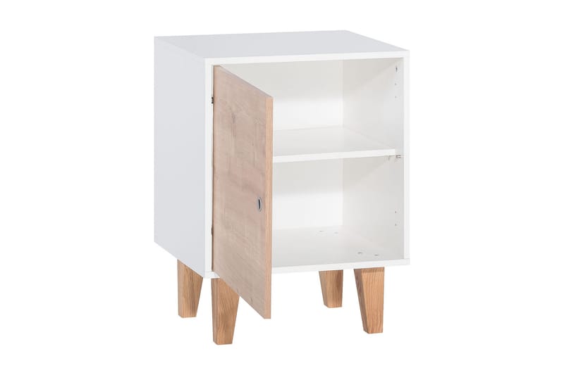 Concept Skåp Vit/Rosa/Natur - Trä/natur/Vit/Rosa - Möbler - Barnmöbler - Barnbord - Sängbord barn & nattduksbord barn