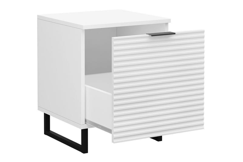 Galbally Barnsängbord 50 cm - Vit - Möbler - Barnmöbler - Barnbord - Sängbord barn & nattduksbord barn