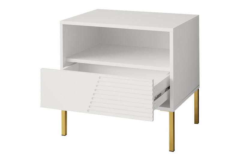 Glenndale Barnsängbord 55 cm - Vit - Möbler - Barnmöbler - Barnbord - Sängbord barn & nattduksbord barn