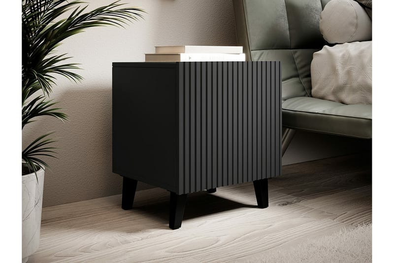 Juniskär Barnsängbord 52 cm - Svart - Möbler - Barnmöbler - Barnbord - Sängbord barn & nattduksbord barn