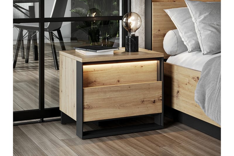 Rathmore Barnsängbord 48 cm - Svart - Möbler - Barnmöbler - Barnbord - Sängbord barn & nattduksbord barn