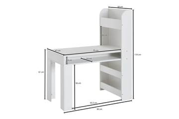 Wilhem Barnskrivbord 90 cm Rektangulär - Möbler - Barnmöbler - Barnbord - Skrivbord barn