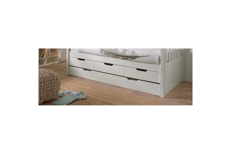 UnderBed Fritz Vit - Vit - Möbler - Barnmöbler - Barnbord - Sängbord barn & nattduksbord barn