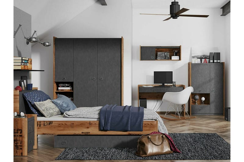 Rathmore Möbelset För Barnrum - Grå - Möbler - Barnmöbler - Barnmöbelset