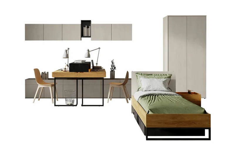 Rathmore Möbelset För Barnrum, Svart