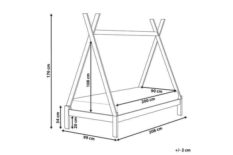Barnsäng Devay - Grå - Möbler - Barnmöbler - Barnsäng & juniorsäng - Hussäng