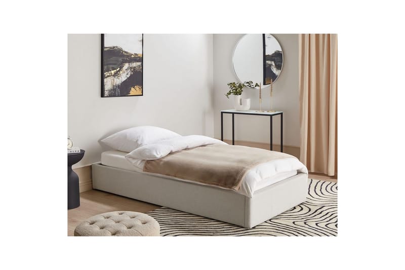 Barnsäng Dinan med lamellram Beige - Beige - Möbler - Barnmöbler - Barnsäng & juniorsäng