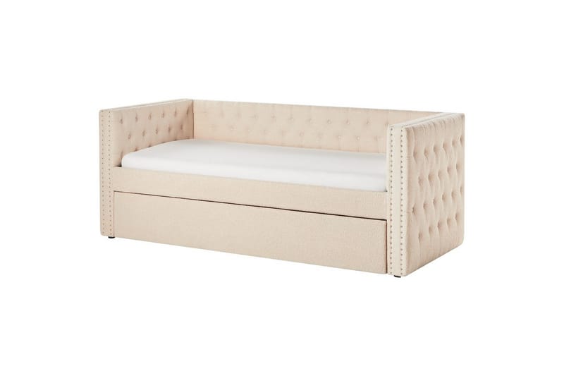 Barnsäng Gassin med lamellram Beige - Beige - Möbler - Barnmöbler - Barnsäng & juniorsäng