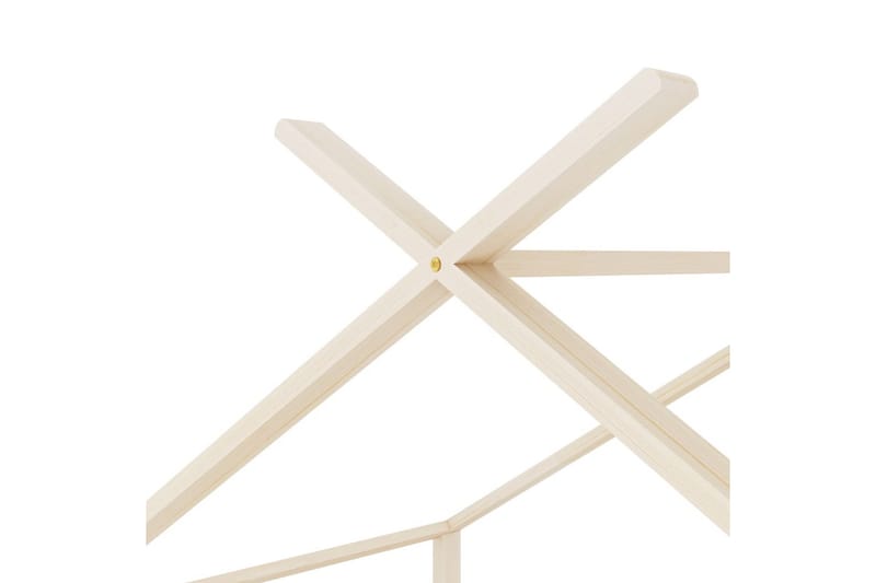 Barnsäng massiv furu 70x140 cm - Brun - Möbler - Barnmöbler - Barnsäng & juniorsäng